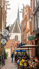Dutch architecture in Amsterdam in Holland on june 12th 2025