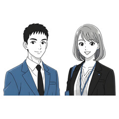 Set of Business man character design. Cartoon illustration.