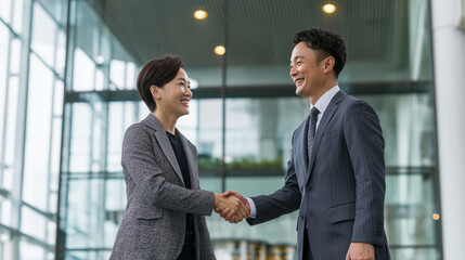 ビジネスパートナーシップの握手