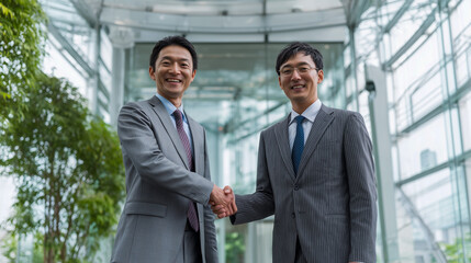 ビジネスパートナーシップの握手