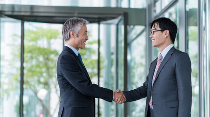 ビジネスパートナーシップの握手