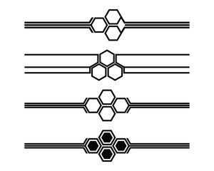 Collection of striped car body trim cutting sticker designs