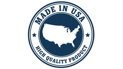 Made in USA Stamp High-Quality Product for American Goods and Manufacturing