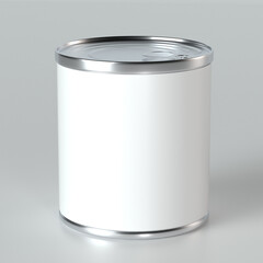tin can isolated on white