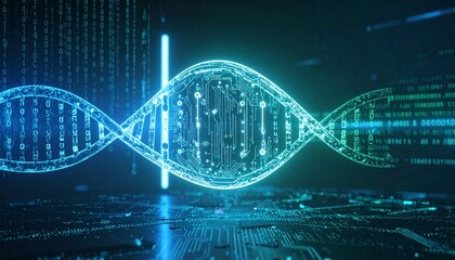 DNA helix as electronic circuit board – abstract biocomputing concept