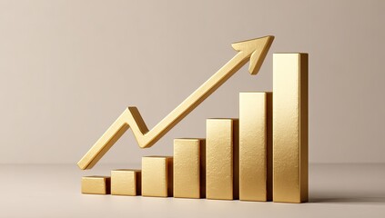 Gold chart showing growth