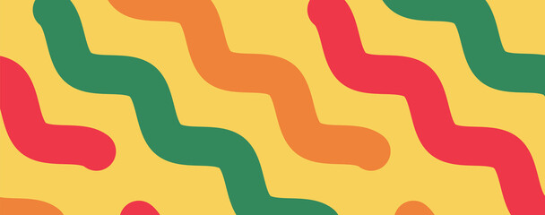 Creative concept of summer bright and juicy banner. Modern abstract art design with wavy shapes. Templates for celebration, ads, branding, card, cover, label, poster, sales