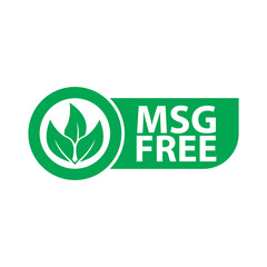 MSG free icon emblem isolated on white background