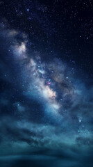 Obraz premium Abstract_multicolor_milky_way_of_Alien_Watercolor