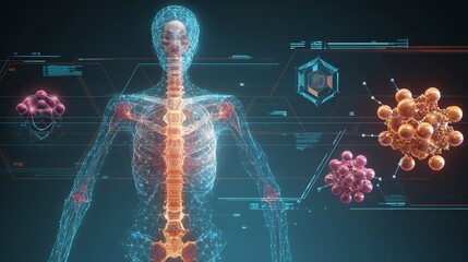 AI system predicting disease risks with holographic molecular and genomic models