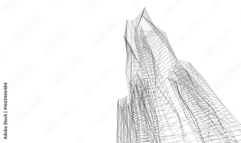 Canvas Prints architecture building vector 3d illustration