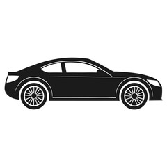 Black sports car vector illustration sleek design automobile graphic for design projects and advertising
