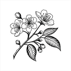 abstract floral background with flowers