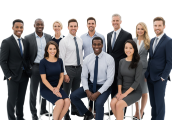 Diverse Corporate Team in Professional Attire