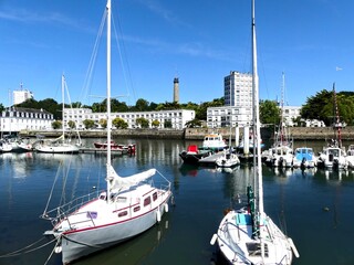 Lorient, August 2025 - Visit the beautiful city of Lorient in Brittany - View of the port
