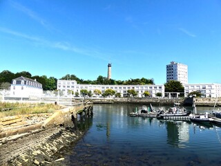 Lorient, August 2025 - Visit the beautiful city of Lorient in Brittany - View of the port
