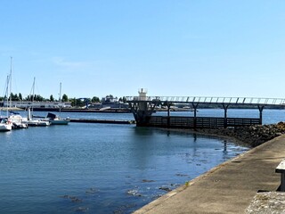 Lorient, August 2025 - Visit the beautiful city of Lorient in Brittany - View of the port
