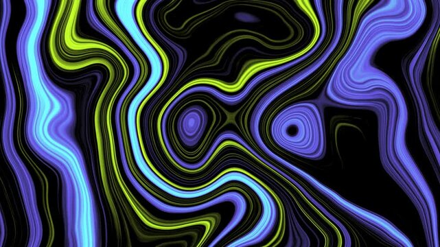 Motion Graphic Liquid Fractal Background 4K Abstract Fluid Animation for Video and Design