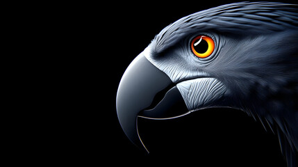 Red ara parrot outdoor