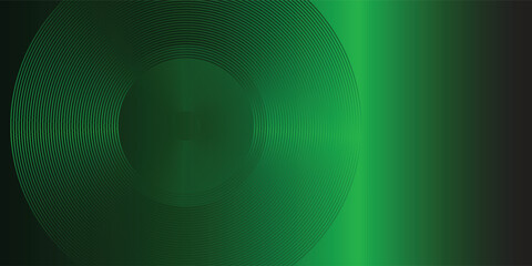 3D green techno abstract background overlap layer on dark space with glowing circle lines decoration. Modern graphic design element future style concept.Eps 10