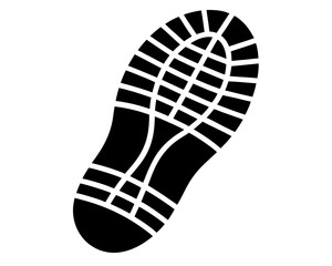shoes sole print  black silhouette vector illustration,Footprint pattern vector 
