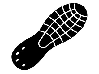 shoes sole print  black silhouette vector illustration,Footprint pattern vector 