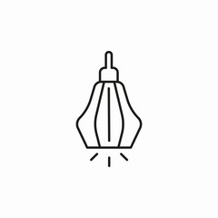 ceiling lamp icon sign vector