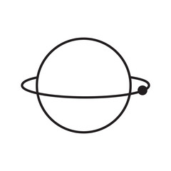 a simple planet with rotating star