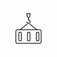 crane container icon sign vector