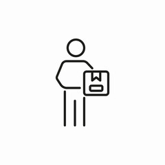 delivery courier icon sign vector