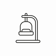 hanger chair icon sign vector