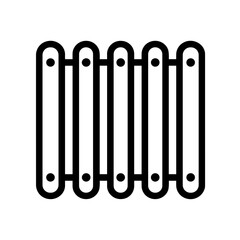 Percussion Instrument blacl Xylophone Icon