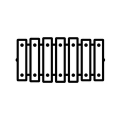 Percussion Instrument blacl Xylophone Icon