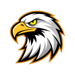 eagle head logo vector art