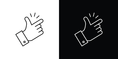 Finger snapping icon