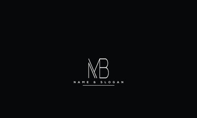 MB, BM, M, B Abstract Letters Logo Monogram
