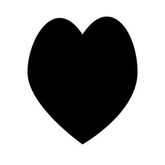 red heart on black