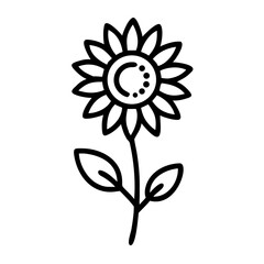 black and white flower