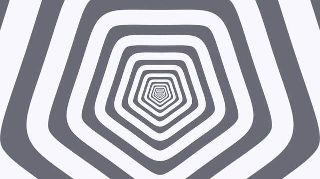  Pentagon Warp 4K Seamless Loop Abstract Motion Background for Futuristic and Stylish Design