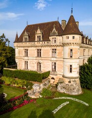 Fototapeta premium European Castle with Gardens