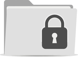 Secured Folder with Lock Icon