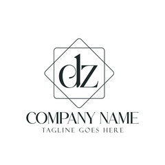 Creative Letter DZ or ZD Luxury Vector Logo Design for Jewelry, and Boutique. 標誌設計, ロゴデザイン, Diseño de logotipo