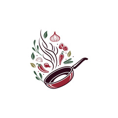 cooking logo design vector 