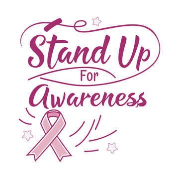 Stand up for awerness  vector illustration