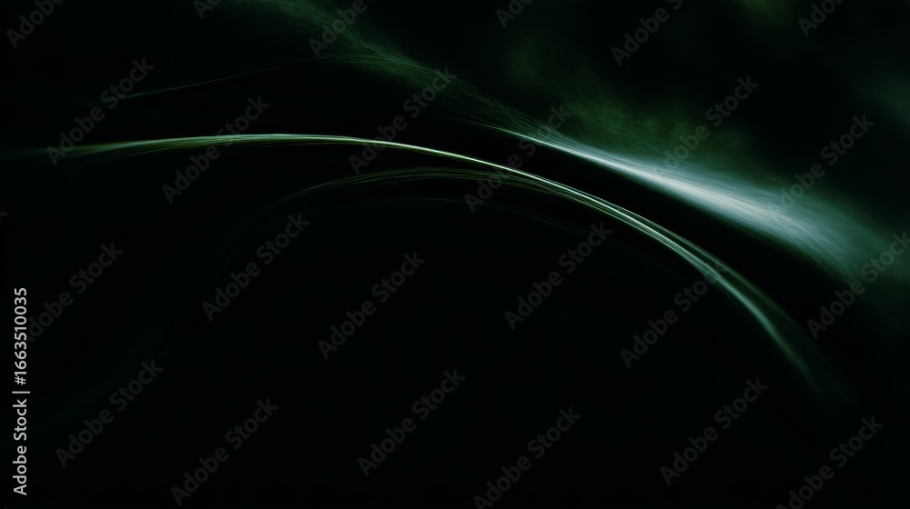 Poster abstract minimal background featuring kombu green color with a smooth gradient and deep dark green t
