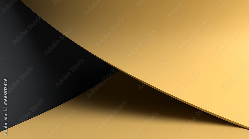 Poster warm goldenrod background features smooth subtle gradient and minimalist clean layout for artistic d