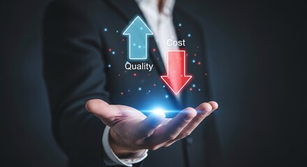 Quality control business standards excellence management process improvement consulting hand