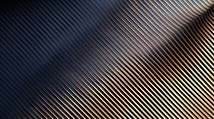 Abstract design with diagonal lines of dark navy and gold.