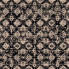 multi colored decorated hand drawn rendered traced embraided ornamental all over base background. repeat pattern geometrical texture border ethnic tribal creative design	