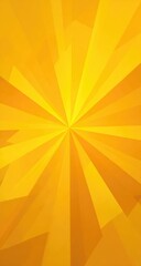 Obraz premium Abstract, vibrant yellow, geometric radial design